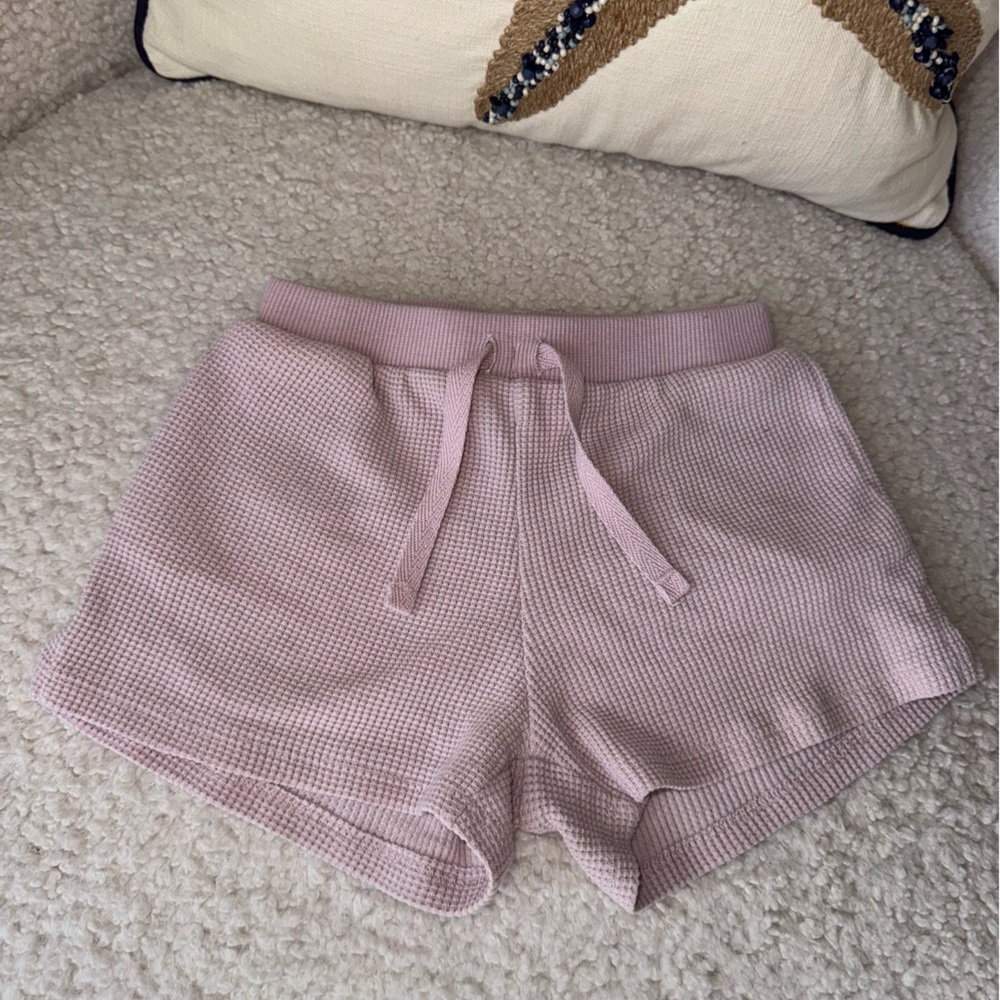Zara Kids Pink Waffle Knit Shorts